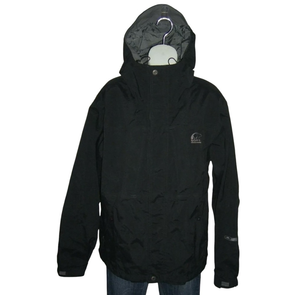 Sorel Coat Unisex Black Gray Ski Omni Tech Waterproof Winter Gorpcore Utility L